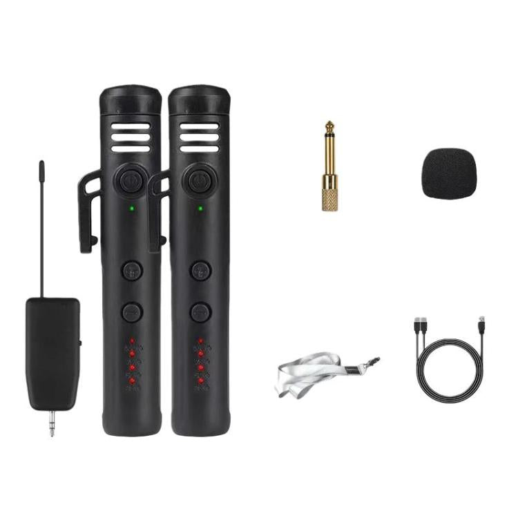 DIYO-1136 Handheld Wireless Condenser Microphone With Power Display Teaching Microphone & Voice Amplifier, Spec: 1 in 2 6.5mm