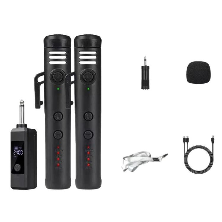 DIYO-1136 Handheld Wireless Condenser Microphone With Power Display Teaching Microphone & Voice Amplifier, Spec: 1 in 2 3.5mm