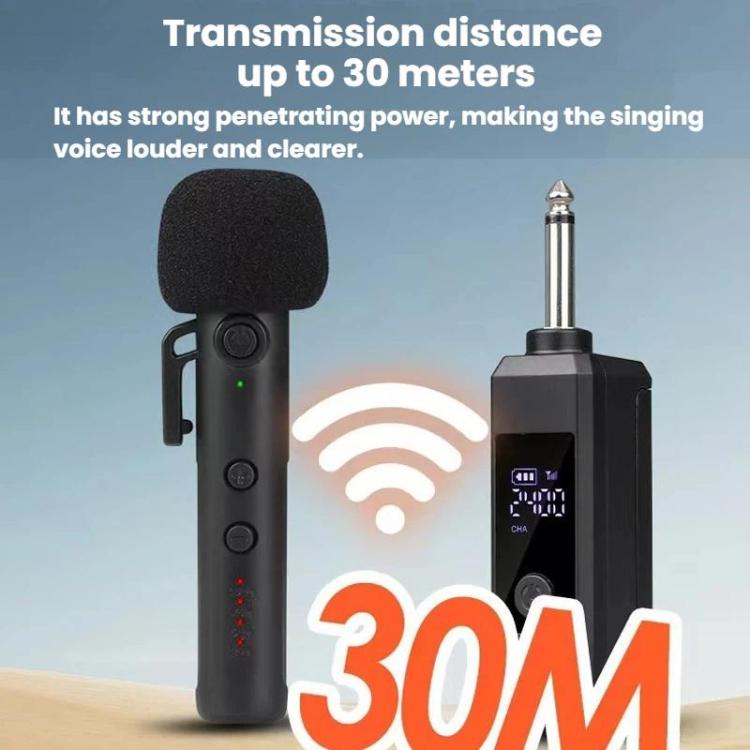 DIYO-1136 Handheld Wireless Condenser Microphone With Power Display Teaching Microphone & Voice Amplifier, Spec: 1 in 2 3.5mm