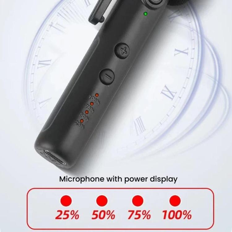 DIYO-1136 Handheld Wireless Condenser Microphone With Power Display Teaching Microphone & Voice Amplifier, Spec: 1 in 2 3.5mm