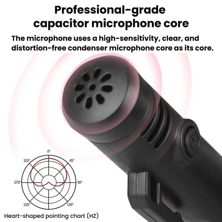 DIYO-1136 Handheld Wireless Condenser Microphone With Power Display Teaching Microphone & Voice Amplifier, Spec: 1 in 2 6.5mm