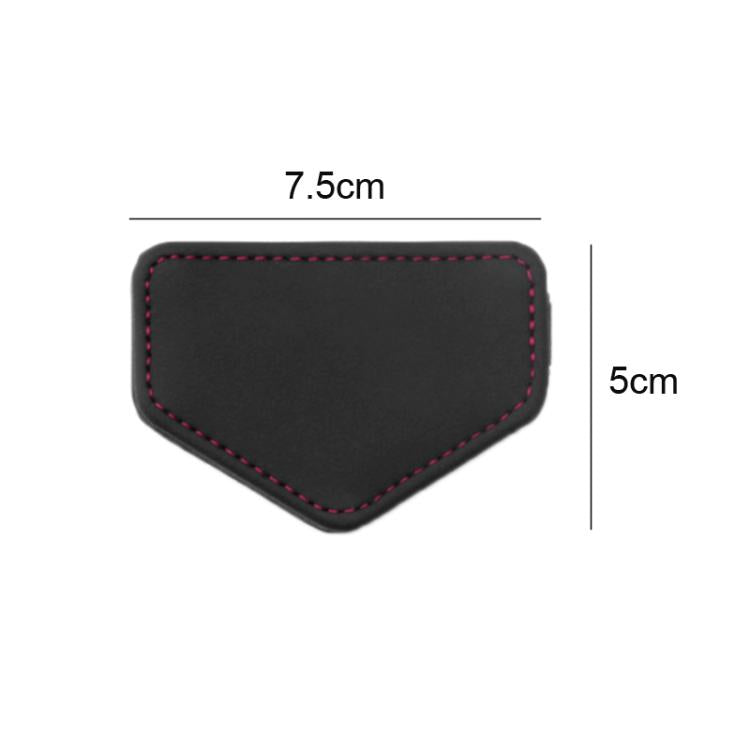 2pcs Magnetic Car Seat Belt Tension Adjustment Fixing Limiter - Black