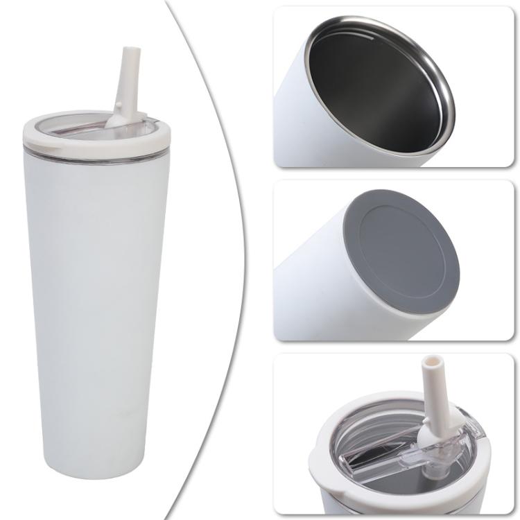 850ml Stainless Steel Vacuum Insulated Cup Sealed Handle Dual-Drink Sports Water Bottle Portable Outdoor Water Cup