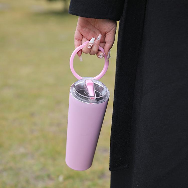 850ml Stainless Steel Vacuum Insulated Cup Sealed Handle Dual-Drink Sports Water Bottle Portable Outdoor Water Cup
