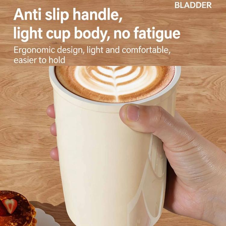 300ml 316 Stainless Steel Insulated Coffee Cup Vacuum Double-Wall Straw Cup