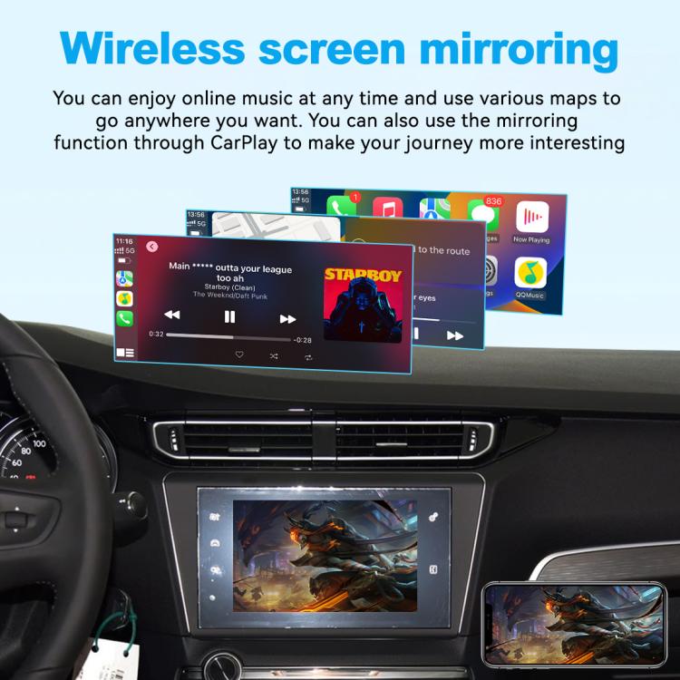 JOYEAUTO WZPG-1 Wireless CarPlay Module, For Peugeot 208/2008/308/408/508 2014-2016