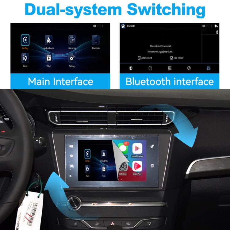 JOYEAUTO WZPG-1 Wireless CarPlay Module, For Peugeot 208/2008/308/408/508 2014-2016