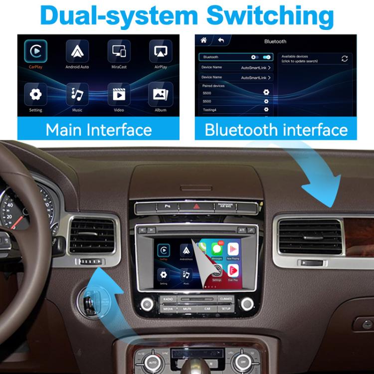 JOYEAUTO WZVW-1 For Volkswagen Touareg 8.0 inch Screen 2010-2017 Wireless CarPlay Module Decoder Box