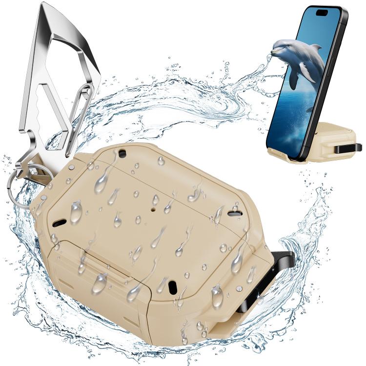 For AirPods 4 Fully Enclosed Shockproof Waterproof Headphone Case
