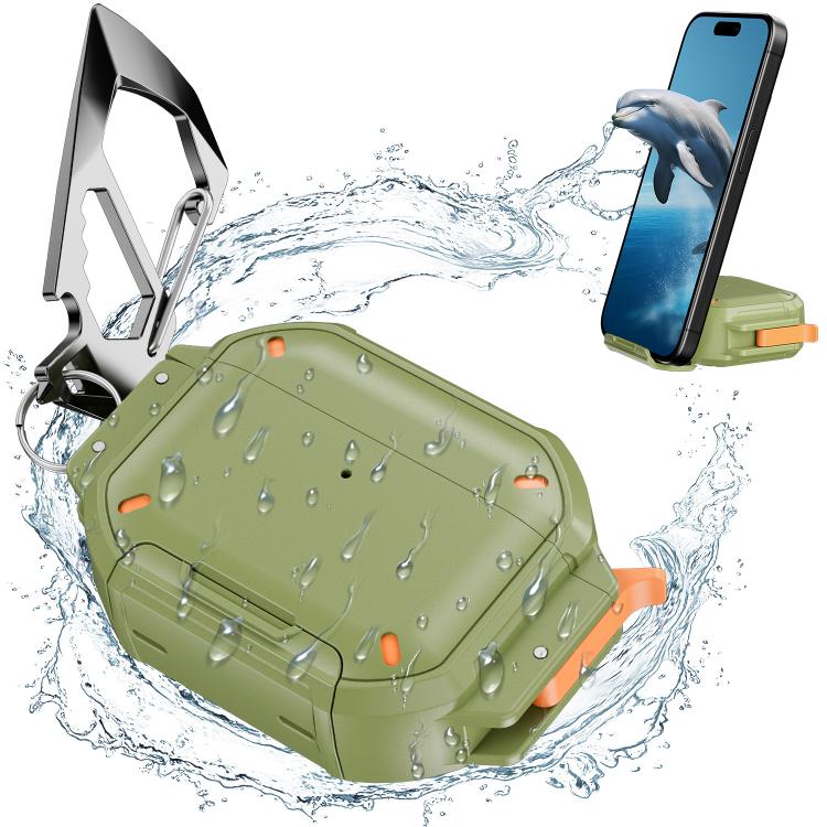 For AirPods 4 Fully Enclosed Shockproof Waterproof Headphone Case