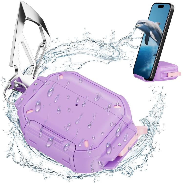 For AirPods 4 Fully Enclosed Shockproof Waterproof Headphone Case