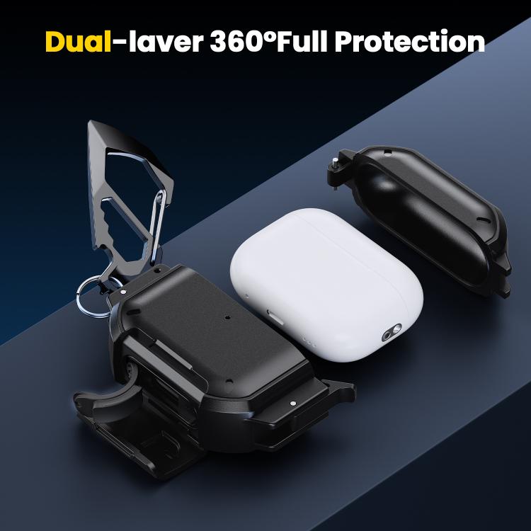 For AirPods 4 Fully Enclosed Shockproof Waterproof Headphone Case