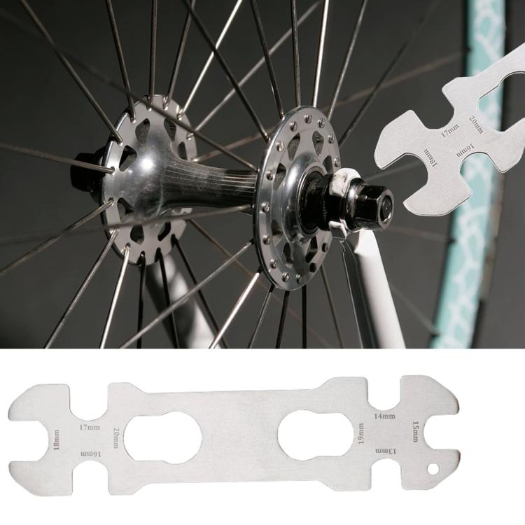 BIKERSAY 8 In 1 Bicycle Hub Thin Wrench with 8 Integrated Openings 13/14/15/16/17/18/19/20mm - BT102