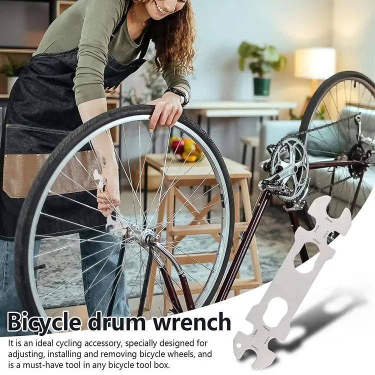 BIKERSAY 8 In 1 Bicycle Hub Thin Wrench with 8 Integrated Openings 13/14/15/16/17/18/19/20mm - BT102