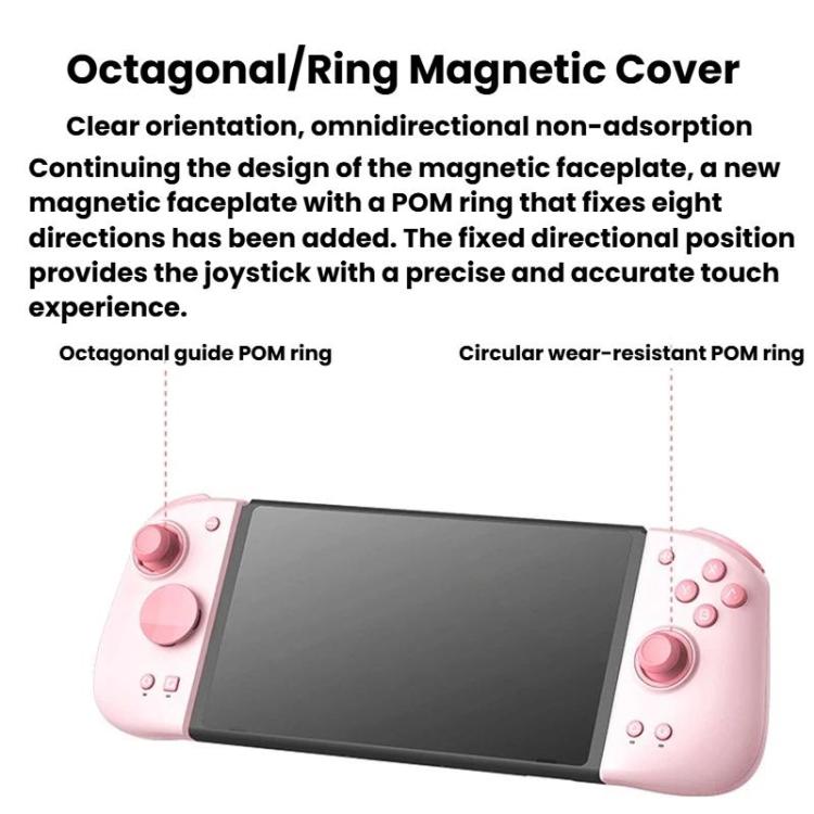 For Nintendo Switch / Switch Oled MOBAPAD Game Controller Hall Effect Joystick Split Gamepad, Spec: M6-HD Signature White