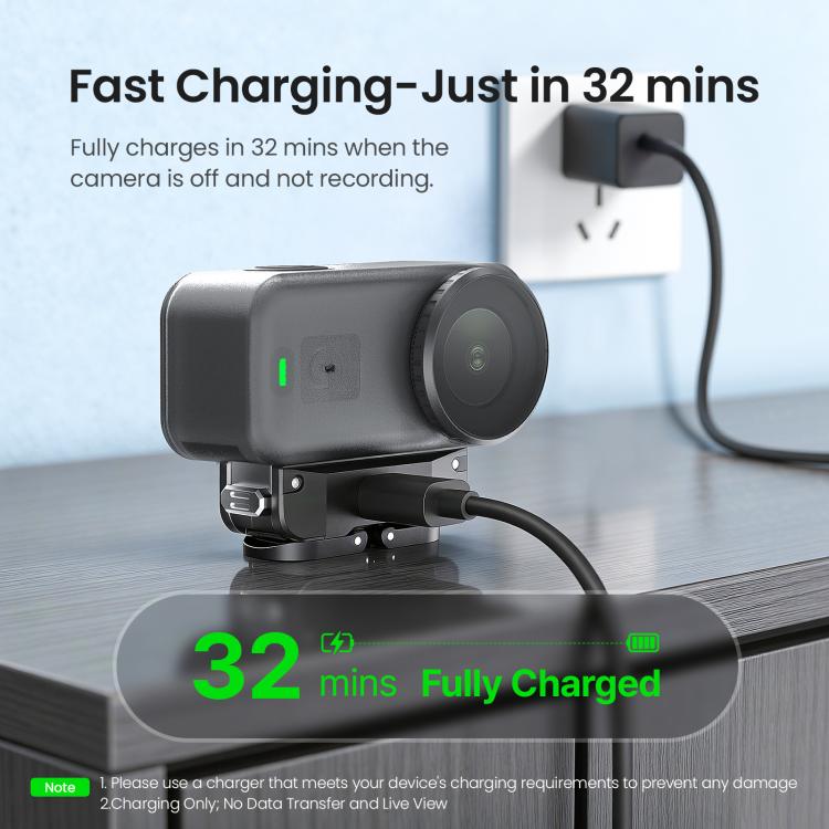 For DJI Osmo Nano aMagisn TN02 Rechargeable Magnetic Quick-Release Base Action Camera Accessory