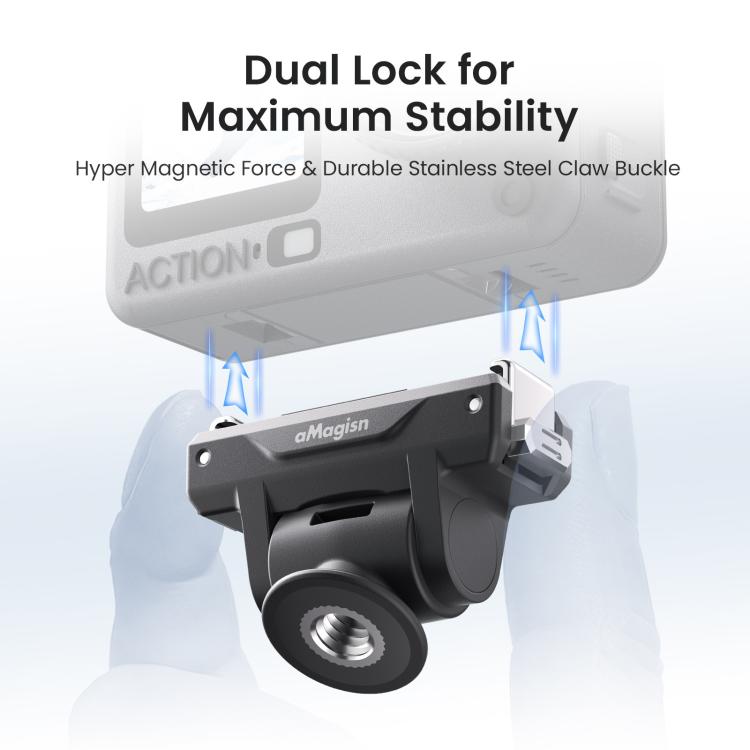 For DJI Osmo Nano / Action 6 aMagisn TN14 Adjustable Dual-Direction Magnetic Quick-Release Adapter