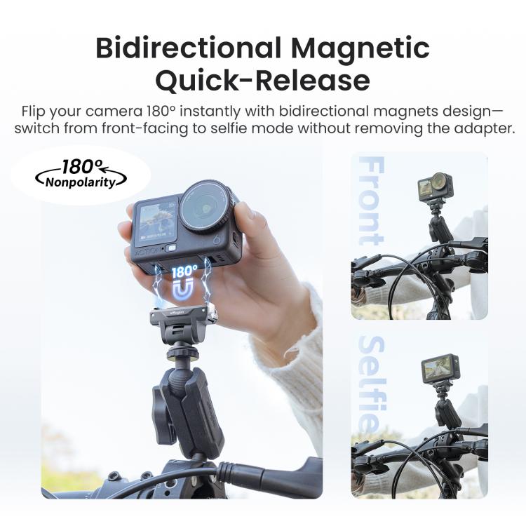 For DJI Osmo Nano / Action 6 aMagisn TN14 Adjustable Dual-Direction Magnetic Quick-Release Adapter