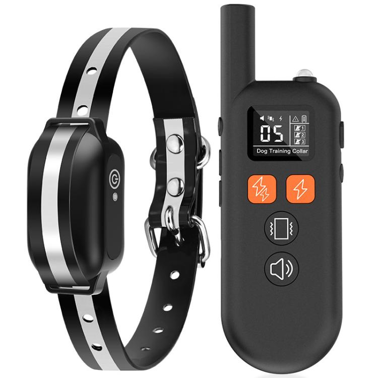2 in 1 Waterproof Dog Training Collar For Pets - Black