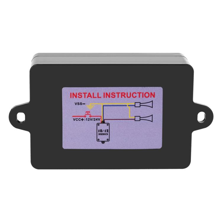 Twelve-tone Car Horn Control Box With Colored Light Control