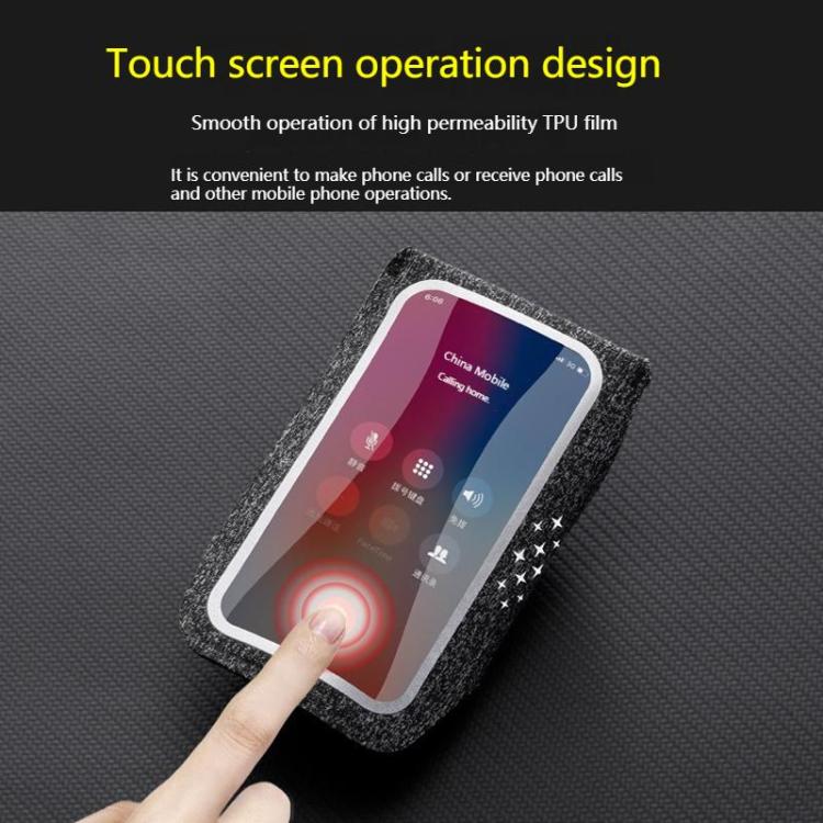 ZQK Touchscreen Armband for Running Phone Holder Breathable & Stretchable for Secure Fit, Size: Small Fluorescent
