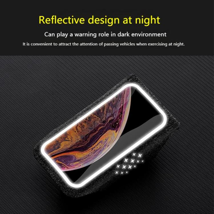 ZQK Touchscreen Armband for Running Phone Holder Breathable & Stretchable for Secure Fit, Size: Large Black
