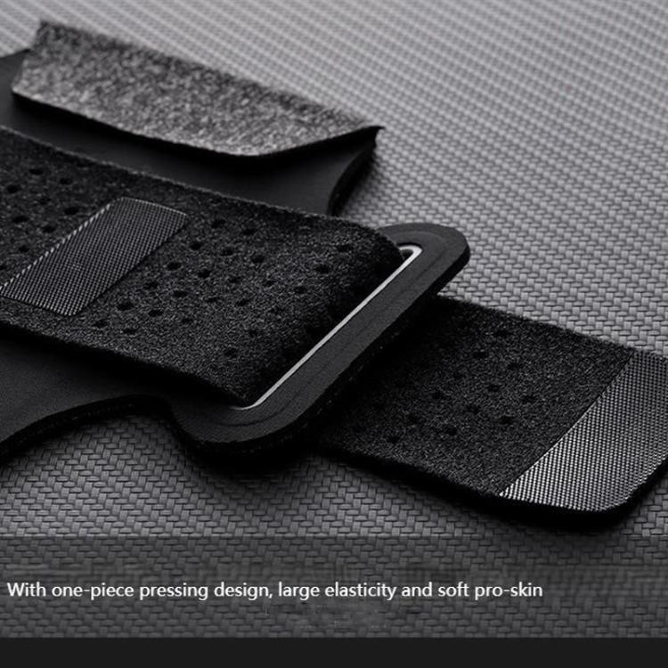 ZQK Touchscreen Armband for Running Phone Holder Breathable & Stretchable for Secure Fit, Size: Large Dark Gray