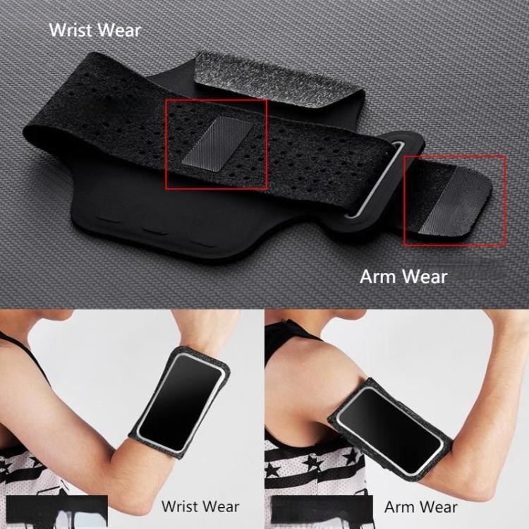 ZQK Touchscreen Armband for Running Phone Holder Breathable & Stretchable for Secure Fit, Size: Small Fluorescent