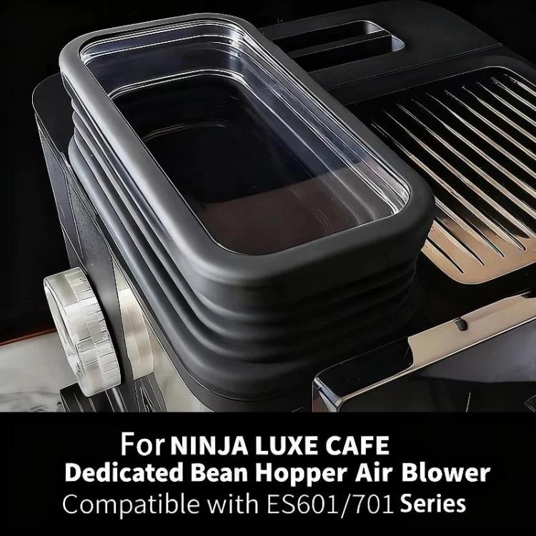 For Ninja Luxe Cafe ES601 / ES701 Bean Hopper Extension & Air Blower Coffee Machine Accessory - Black