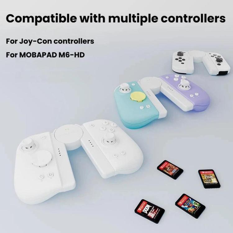 For M6-HD / Switch MOBAPAD SA1 Left & Right Controller Charging Grip - White