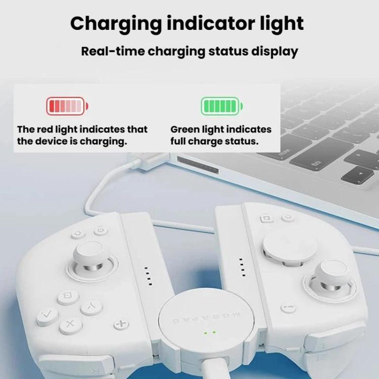 For M6-HD / Switch MOBAPAD SA1 Left & Right Controller Charging Grip - White
