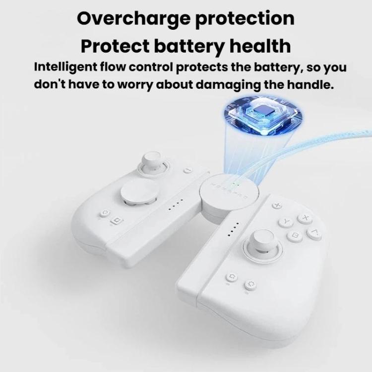 For M6-HD / Switch MOBAPAD SA1 Left & Right Controller Charging Grip - White
