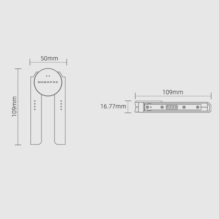For M6-HD / Switch MOBAPAD SA1 Left & Right Controller Charging Grip - White