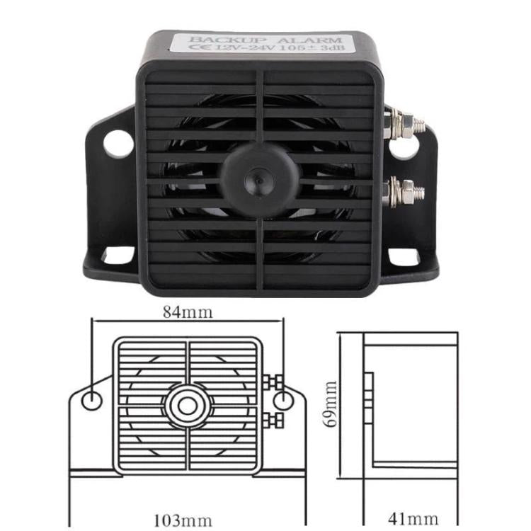 Truck Waterproof Voice Reversing Alarm, Specifications: 12-80V