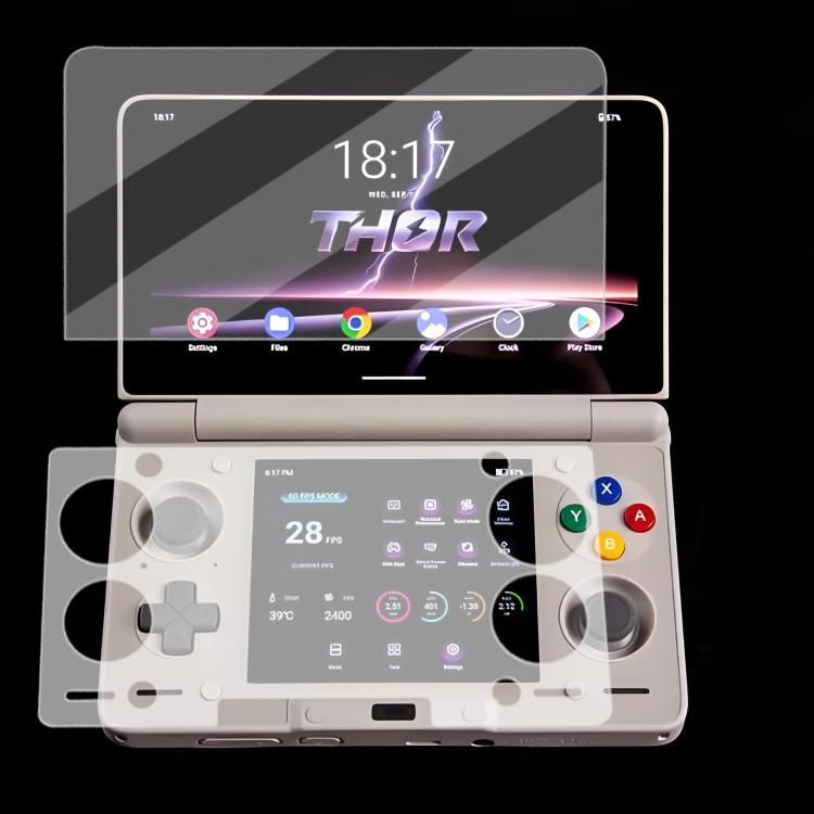 Upper Screen Protector For AYN Thor Game Console Tempered Glass HD Clear Anti-Scratch Film
