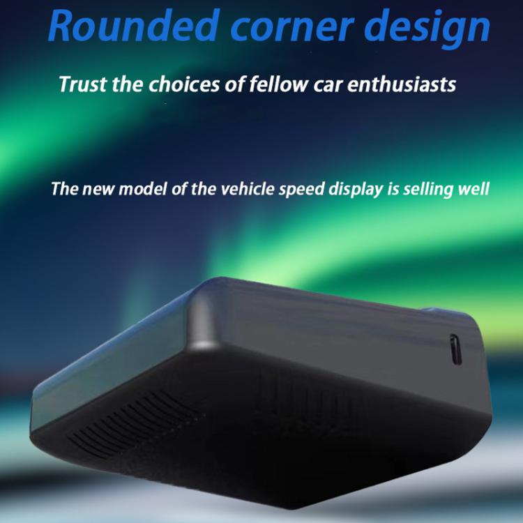 Solar-Powered Wireless Electronic Dog Speed Meter Head-Up Display