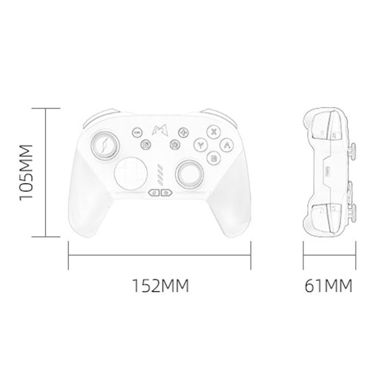 For Steam MOBAPAD Chitu HD Wireless Bluetooth Vibration Game Controller - Pink