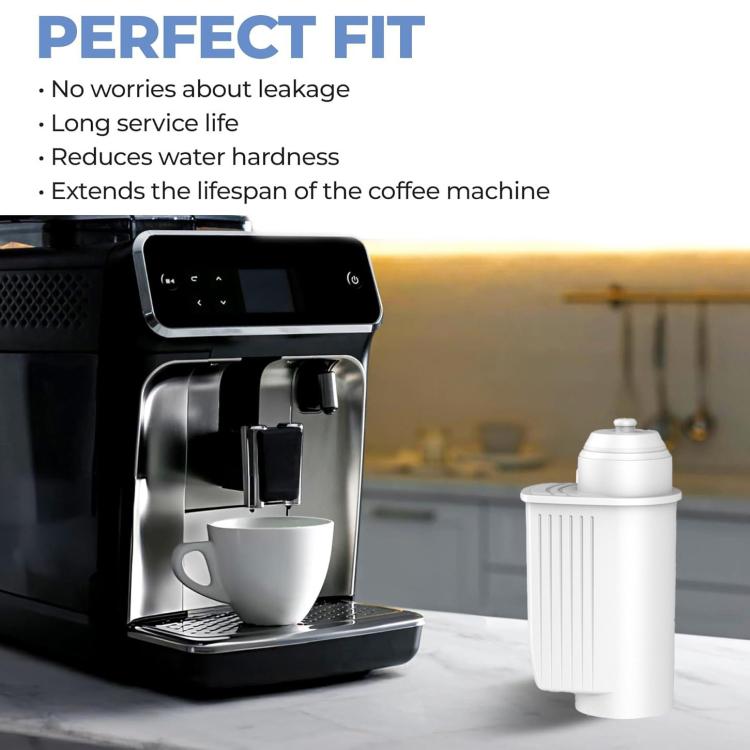TCZ7003 Active Carbon Water Filter Replacement For Siemens / Bosch EQ Series / Panasonic NC-ZA1 Coffee Machines - White