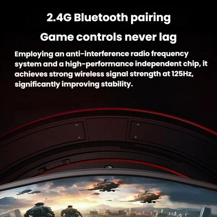 GAMEMT 080S 2.4G Vibration Wireless Game Controller For PC / Switch / PS3, Spec: Single