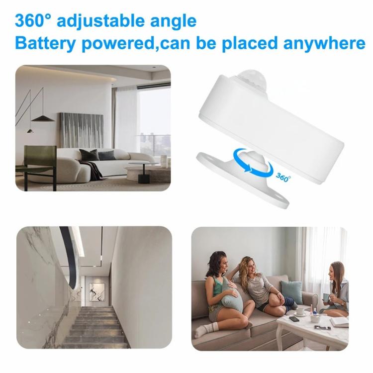 PIR+24GHz Millimeter Wave+Light Sensor Zigbee Human Presence Sensor PIR Motion Radar, Compatible With Home Assistant