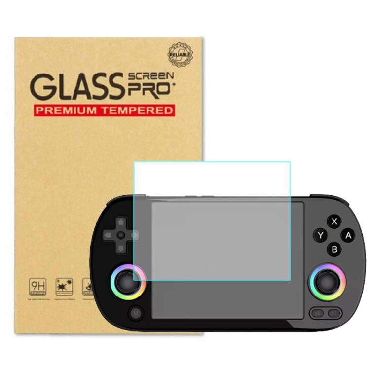 For ANBERNIC RG40XX H Console Screen Protector 9H Hardness Tempered Glass HD Clear Anti-Scratch Film - Clear
