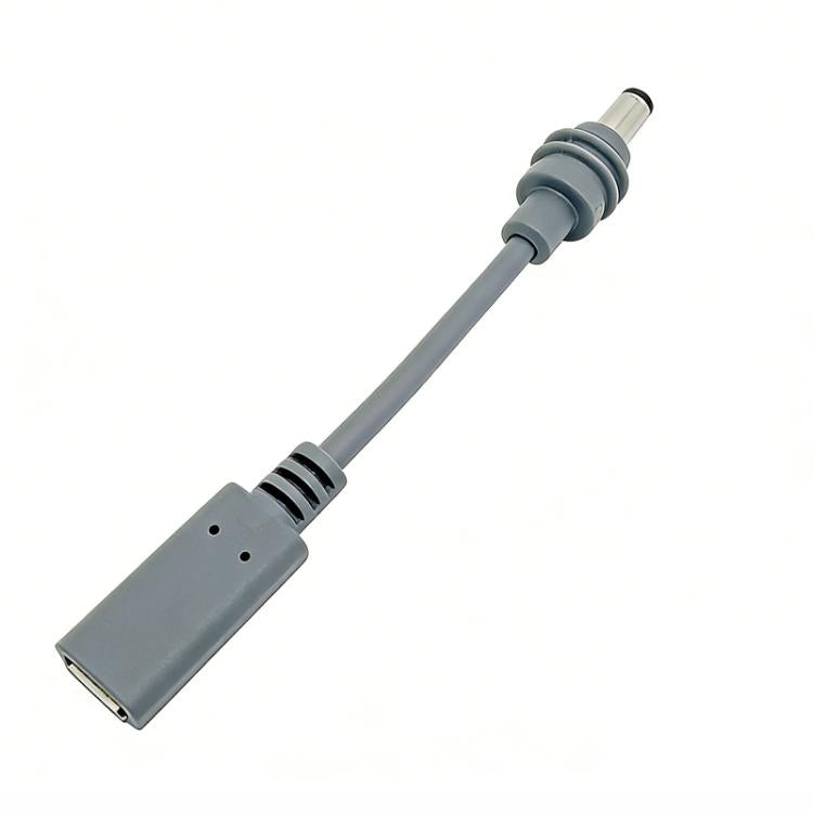 For Starlink Mini 18AWG 12cm PD USB-C Female To DC 5.5 x 2.1mm Charging Cable Supports 20V 5A 100W Input - Grey
