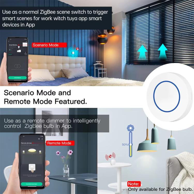 ZG-101ZL Smart Home Zigbee Scene Wireless Switch