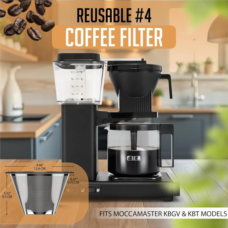 Double Layer Stainless Steel Filter For Moccamaster KBT / KBGV Coffee Maker