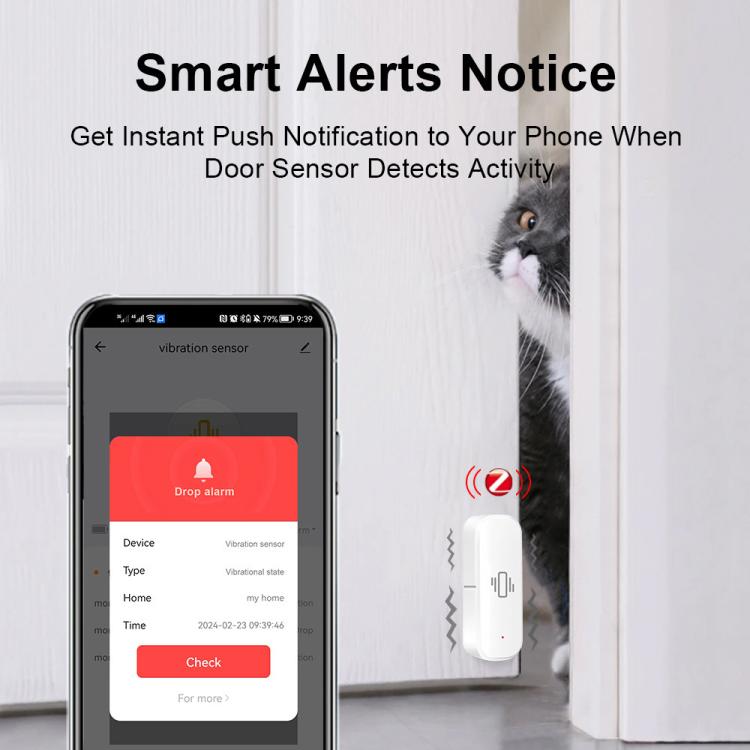 ZG-103ZL Smart Zigbee Vibration Motion Sensor App Control Security Protection Motion Shock Alarm