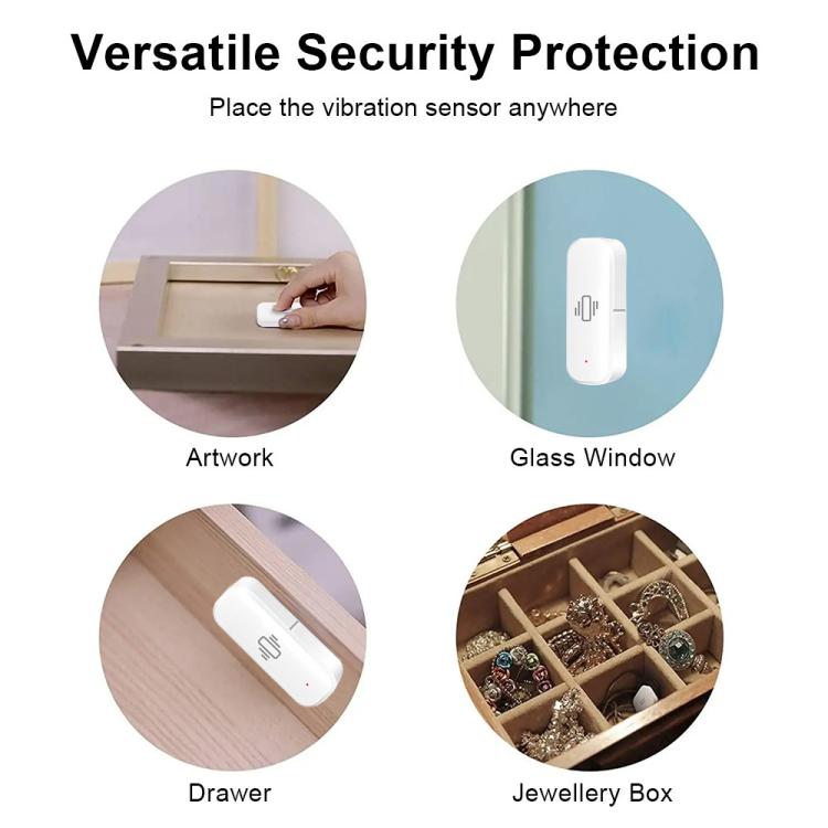 ZG-103ZL Smart Zigbee Vibration Motion Sensor App Control Security Protection Motion Shock Alarm