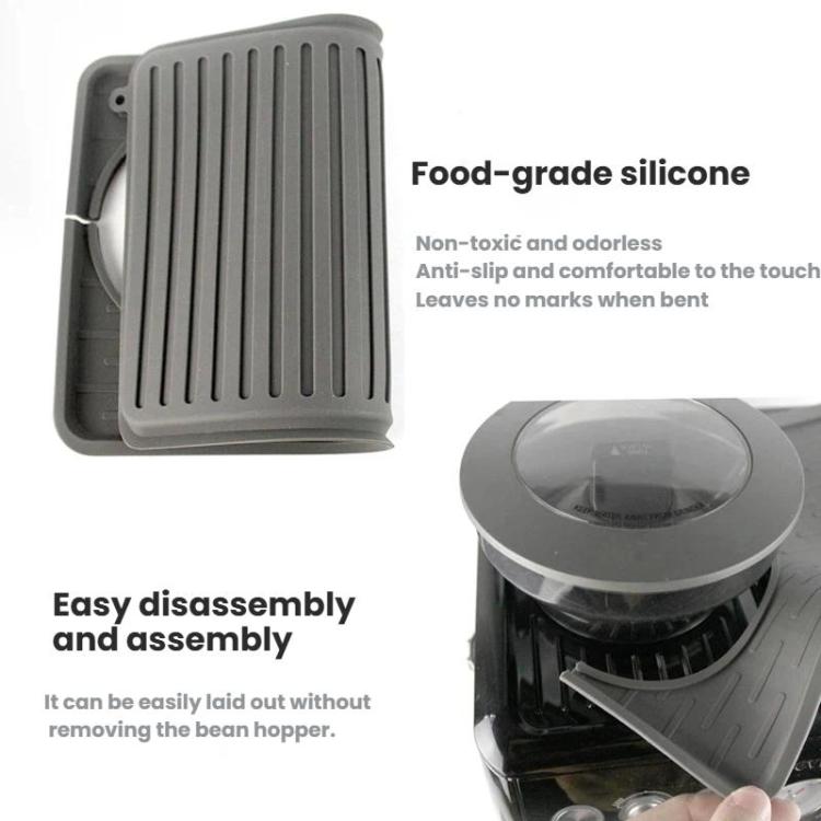 Silicone Mat For Breville Barista BES870 & BES880 Non-Slip Organizer Pad - Gray