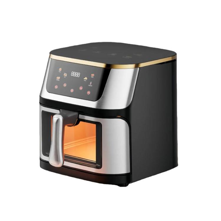 1400W 10L Multifunctional No-Flip Air Fryer Smart Touch Control Electric Fryer, Spec: Visible EU Plug