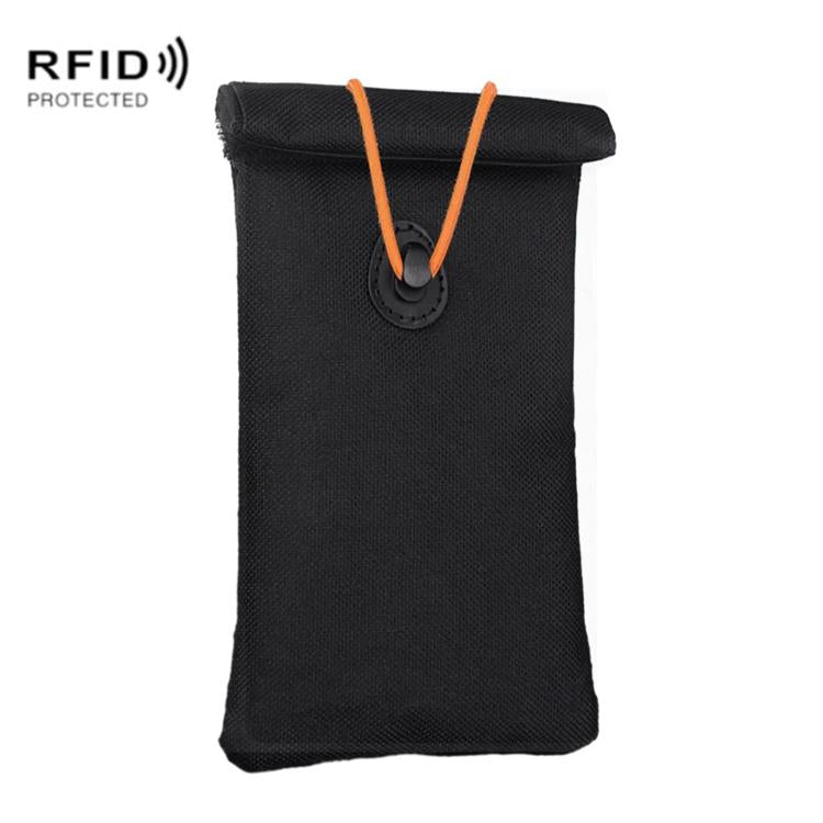 Mobile Signal Shielding Pouch Roll-Up Drawstring Car Key Anti-Theft Bag RFID Credit Card Skimming Protection Pouch
