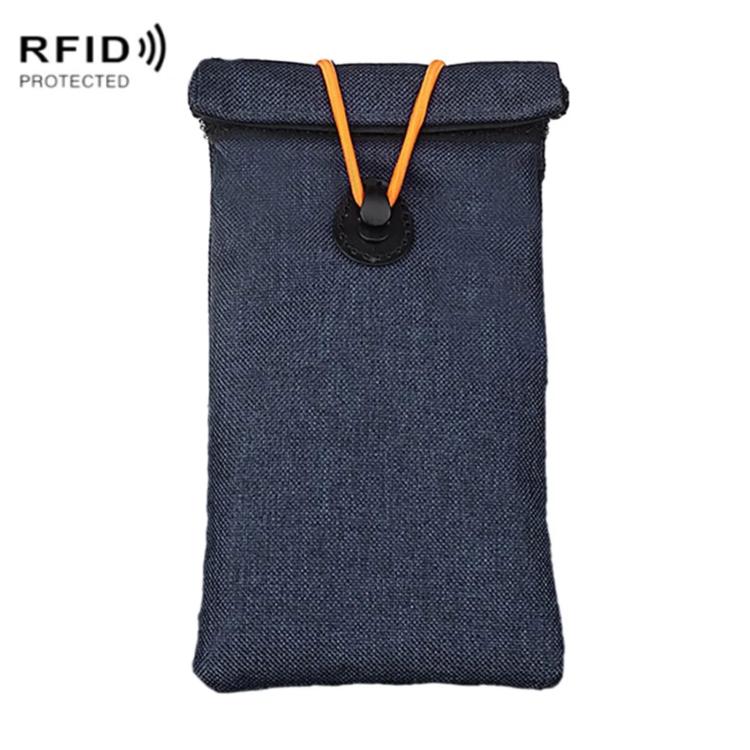 Mobile Signal Shielding Pouch Roll-Up Drawstring Car Key Anti-Theft Bag RFID Credit Card Skimming Protection Pouch